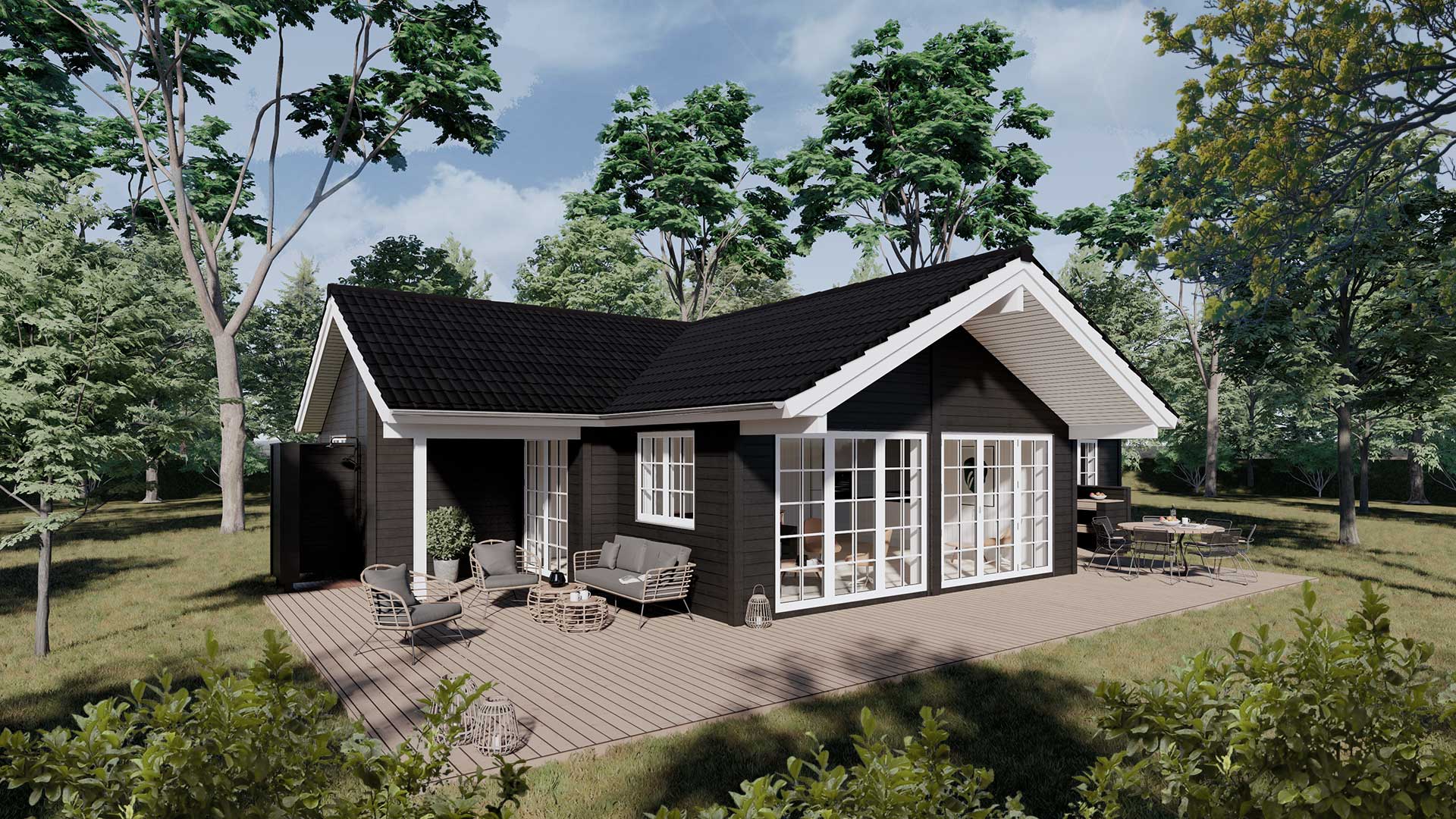 Nova Idyll 131 m2 » 8 sovepladser & 2 terrasser | Planet Huse