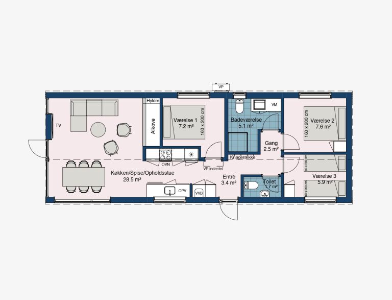 Eris 75 – plantegning