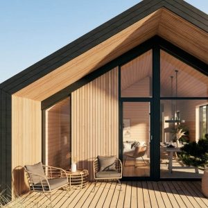 Transparent behandlet gavl