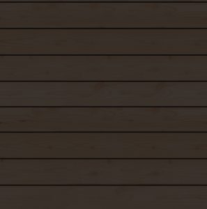 Sorttonet facadevæg i stuen